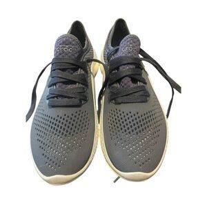 Crocs Womens Blue Lace Up LiteRide 360 Pacer 206705 Sneaker Casual Shoes Size 9W
